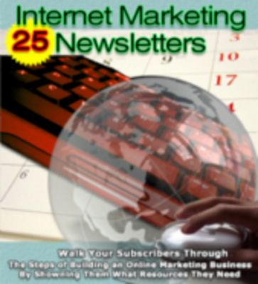 Product picture Internet Marketing 25 Newsletters