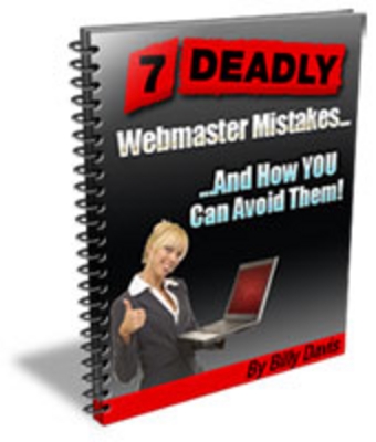 Product picture 7 Deadly Webmaster Mistakes 